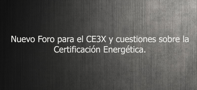 foro ce3x certificado energetico